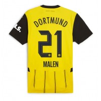 Camisa de Futebol Borussia Dortmund Donyell Malen #21 Equipamento Principal 2024-25 Manga Curta